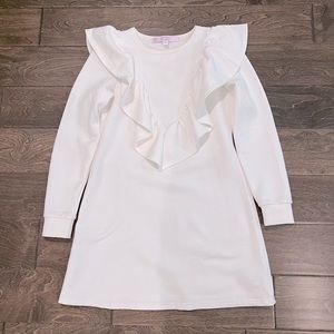 ASOS ruffle sweatshirt dress